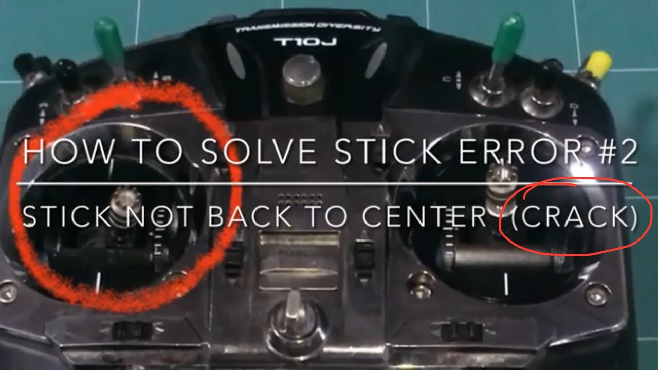 How to fix stick error (Crack) / not go to center / Futaba T10J