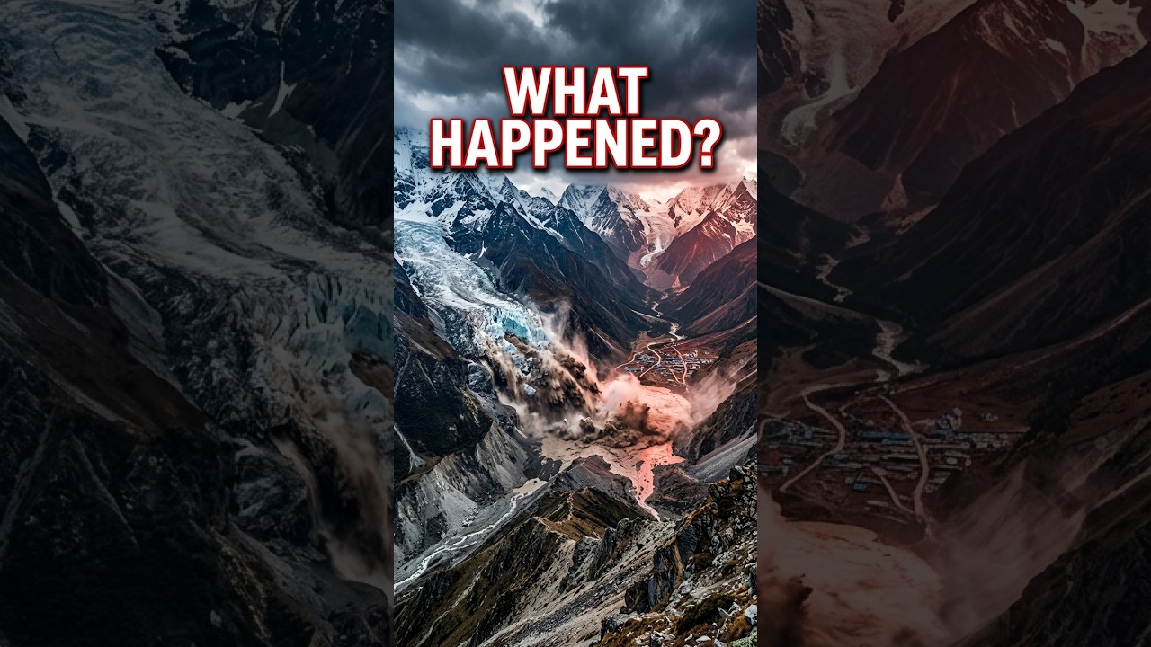 A Glacier Collapsed&hellip; Then the Himalayas Flooded 😱 | Nepal&ndash;Tibet Tragedy #nepal #tragedy #glacier