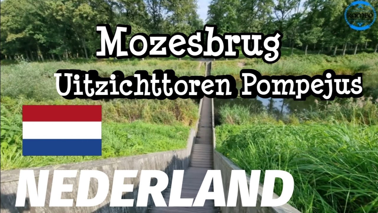 NEDERLAND De Mozesbrug en uitkijktoren Pompejus in Halsteren