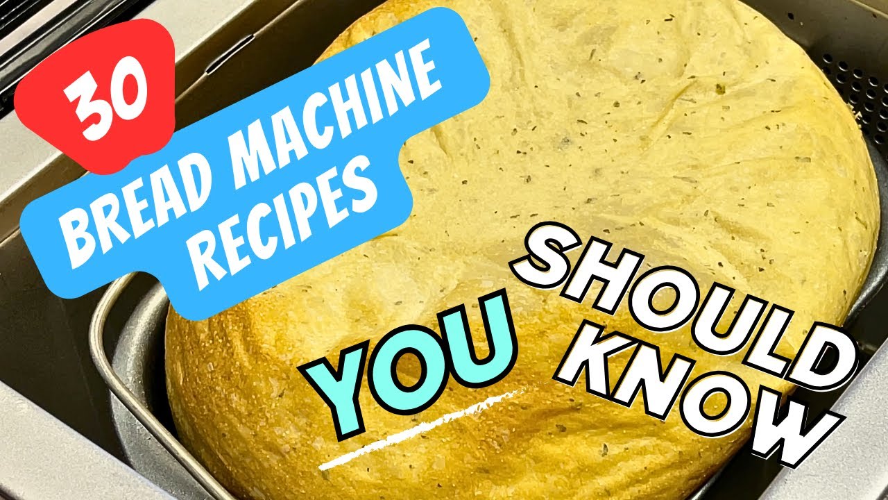 30 Bread Machine Recipes You Should Know - Cruisinart Bread Maker #breadmachinelove