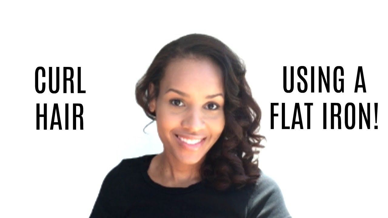 HOW TO | Curl Your Hair With A Straightener