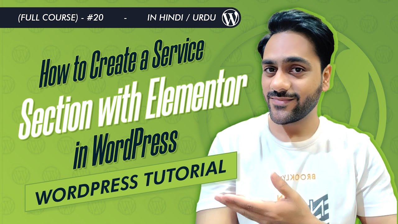 How to Create a Service Section with Elementor | WordPress Tutorial in Hindi/Urdu (Full Course)  #20