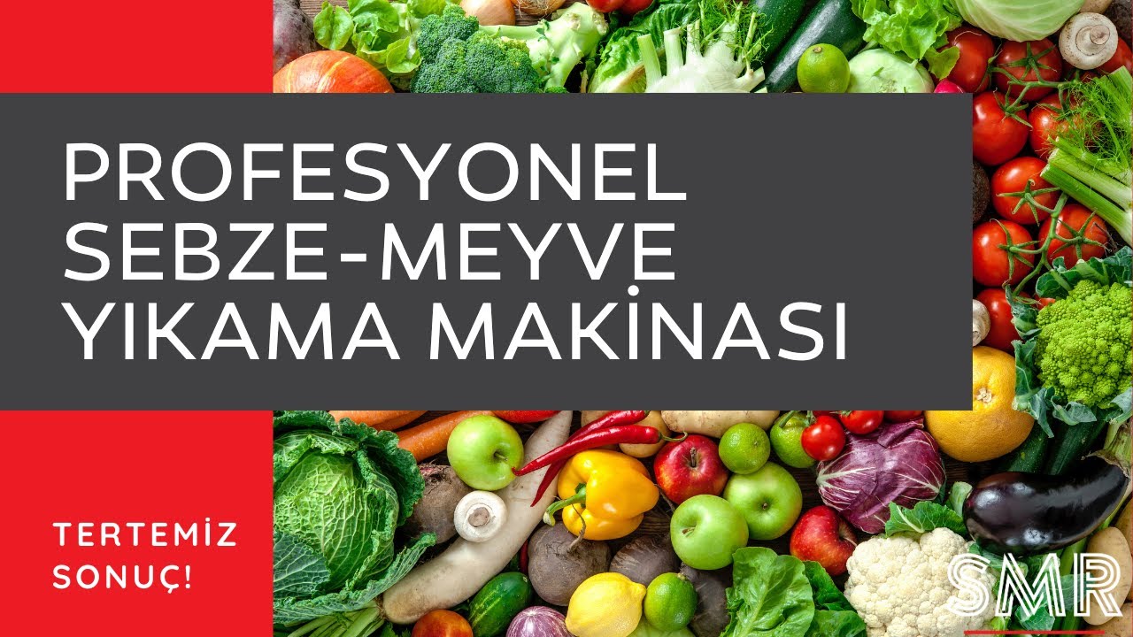 Sebze-Meyve Yıkama Makinesi