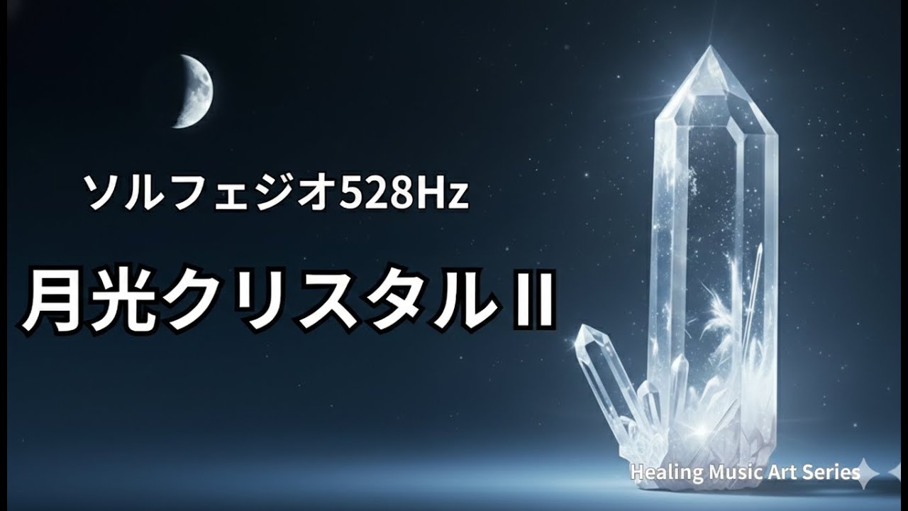 【ソルフェジオ528Hz 】月光クリスタルⅡ｜  Healing Music