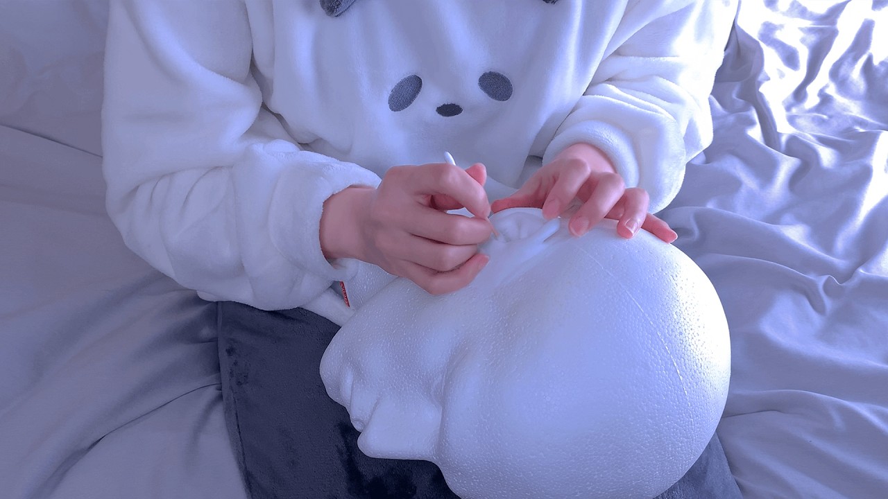 ACMP Realistic Ear Cleaning to Feel Earwax 👂 SR3D dummy head, ear blowing, No talking / 耳かき