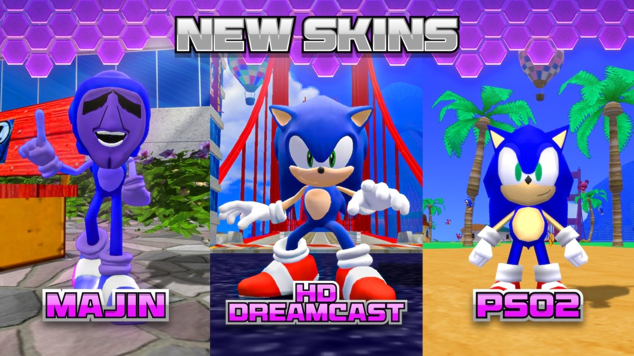 New Versions of Sonic in Sonic World DX