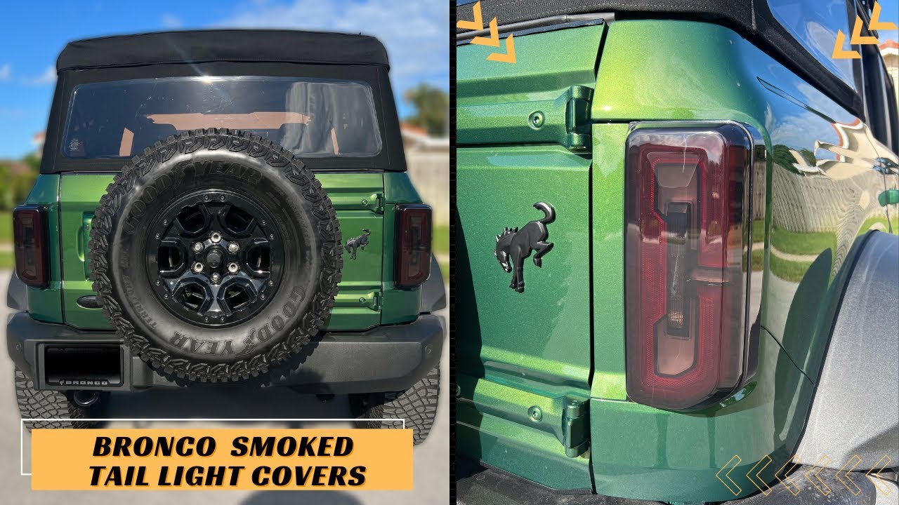 Ford Bronco Off-road Smoked Tail Light Covers