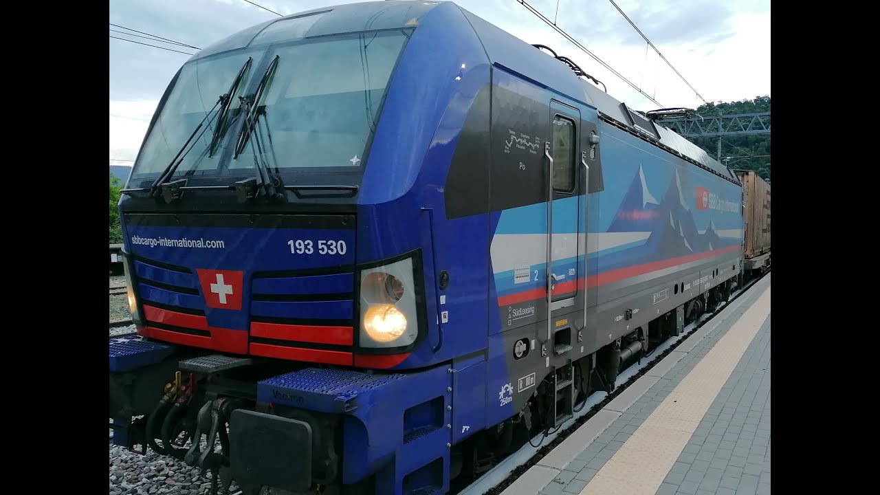 TRENI MERCI del Gottardo, transiti a Gallarate, Ispra e Laveno Mombello fs