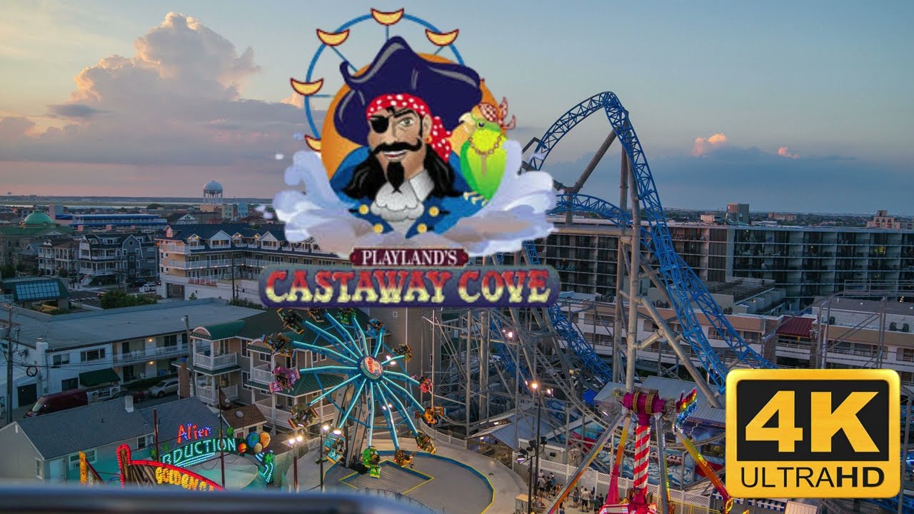 Playland's Castaway Cove | Ocean City NJ Boardwalk Summer 2024 | 4K Walkthrough