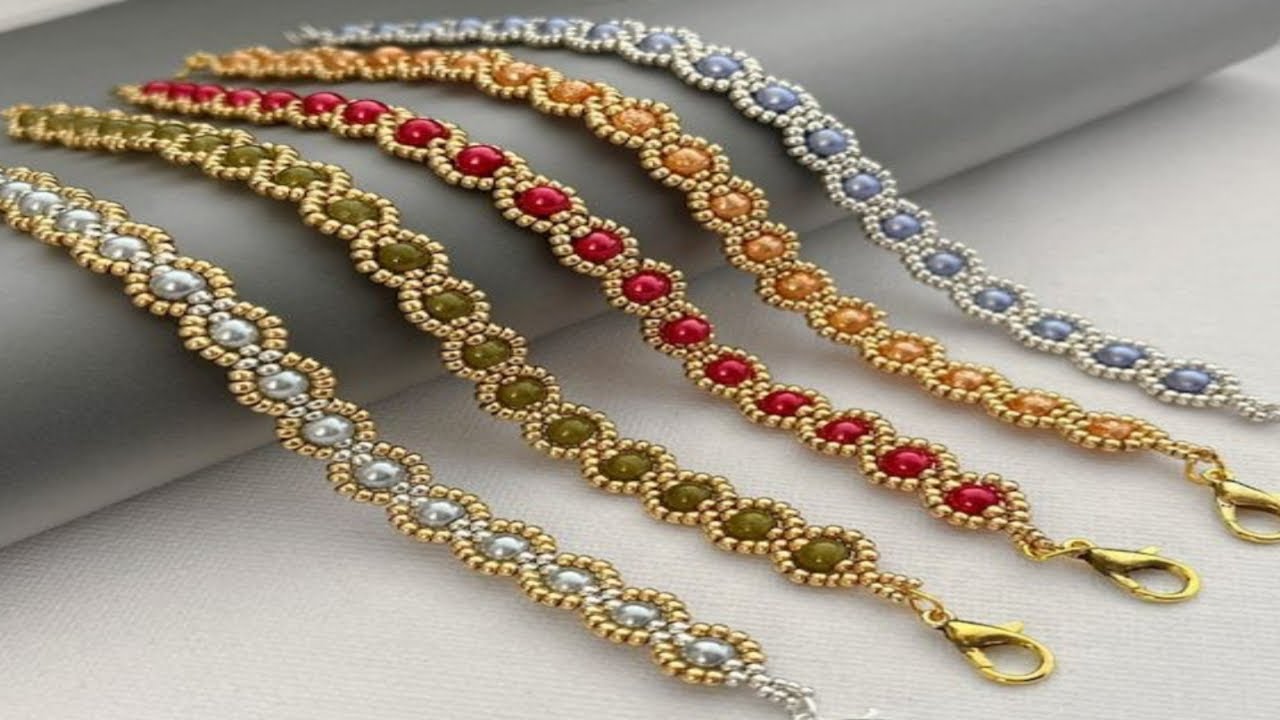 diy seed bead bracelet || bracelet making at home #diyjewelry