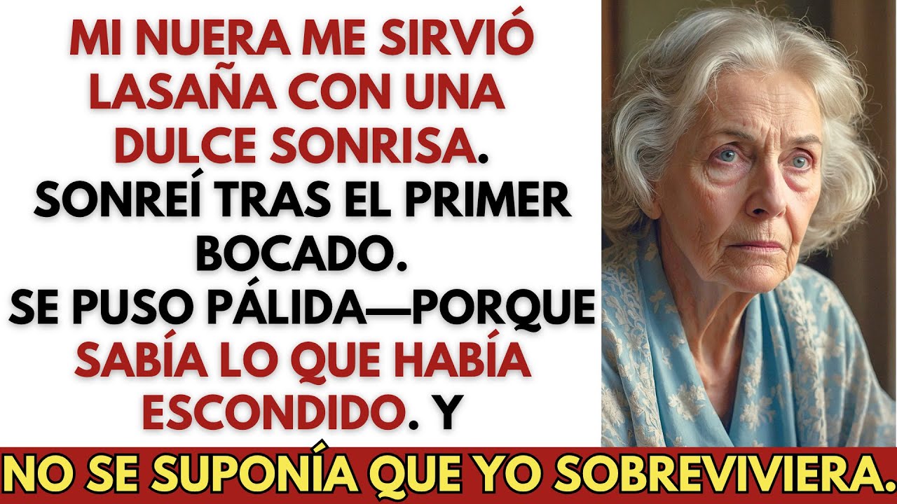 Después de que mi nuera cocinó lasaña, se sorprendió al verme sonreír—había puesto...