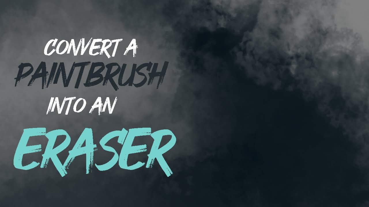 Convert Your PAINT BRUSH Into An ERASER In Clip Studio Paint