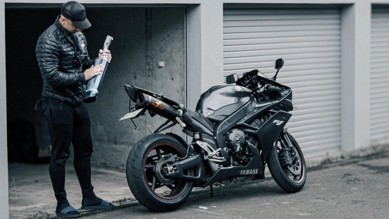 Stock vs GRAVES Exhaust Comparison Yamaha R1 2007 4c8 - Vehicle Inspection Prep in Japan