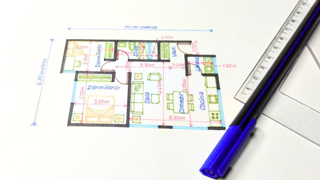 Casa de 60 metros cuadrados | Casa economica con dos dormitorios
