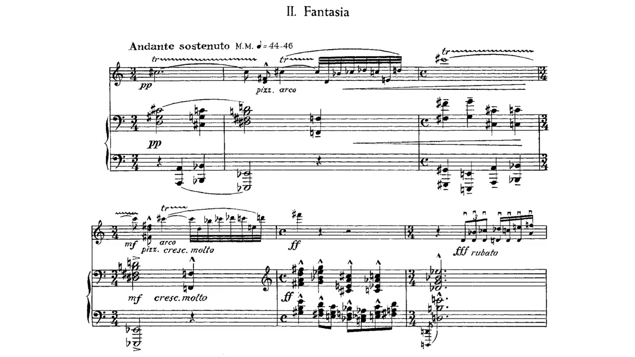 Sonata for Violin and Piano By Berns Alois Zimmermann (with Score)