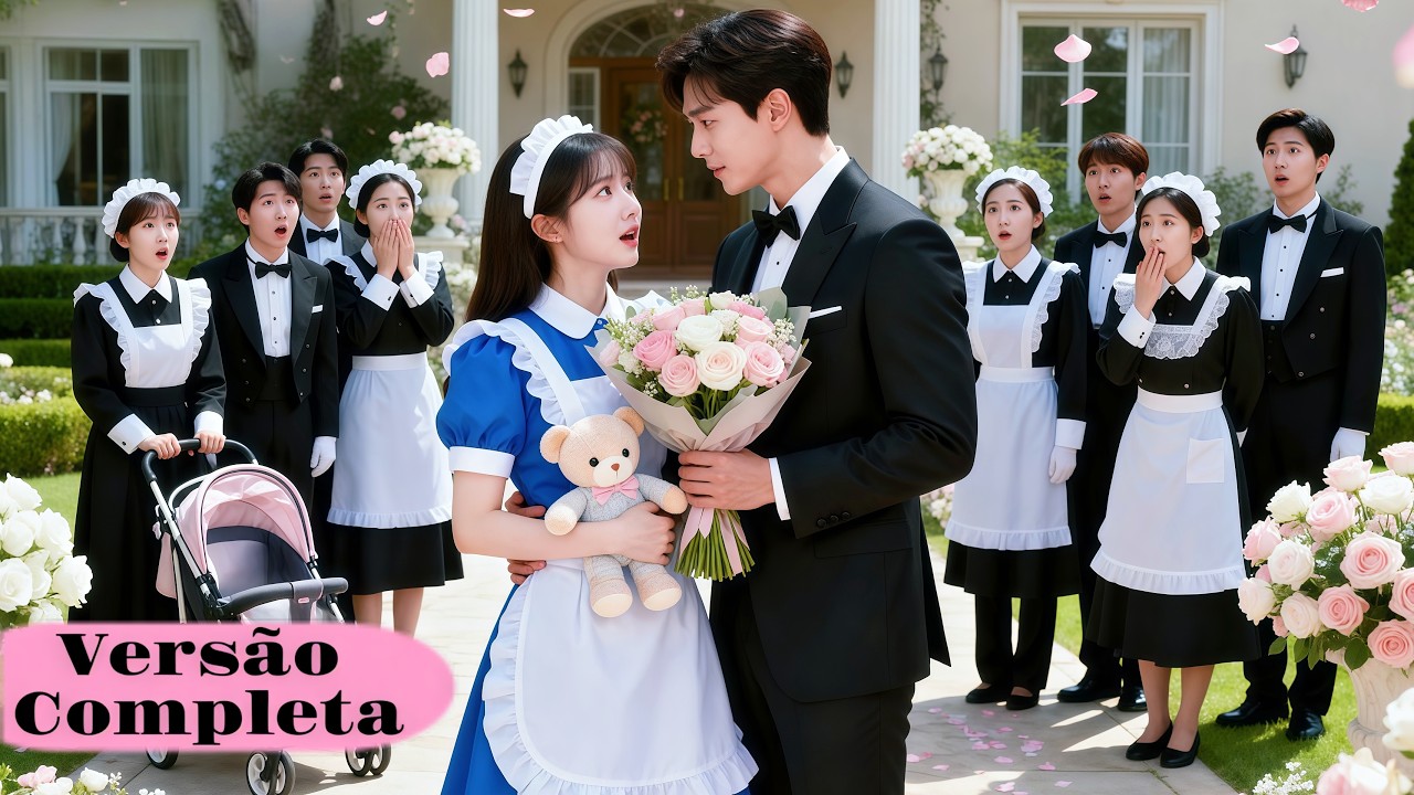 🩷🐼A garota deixou seu beb&ecirc; na porta do CEO, mas o CEO a levou para casa e a mimou muito!#kdrama