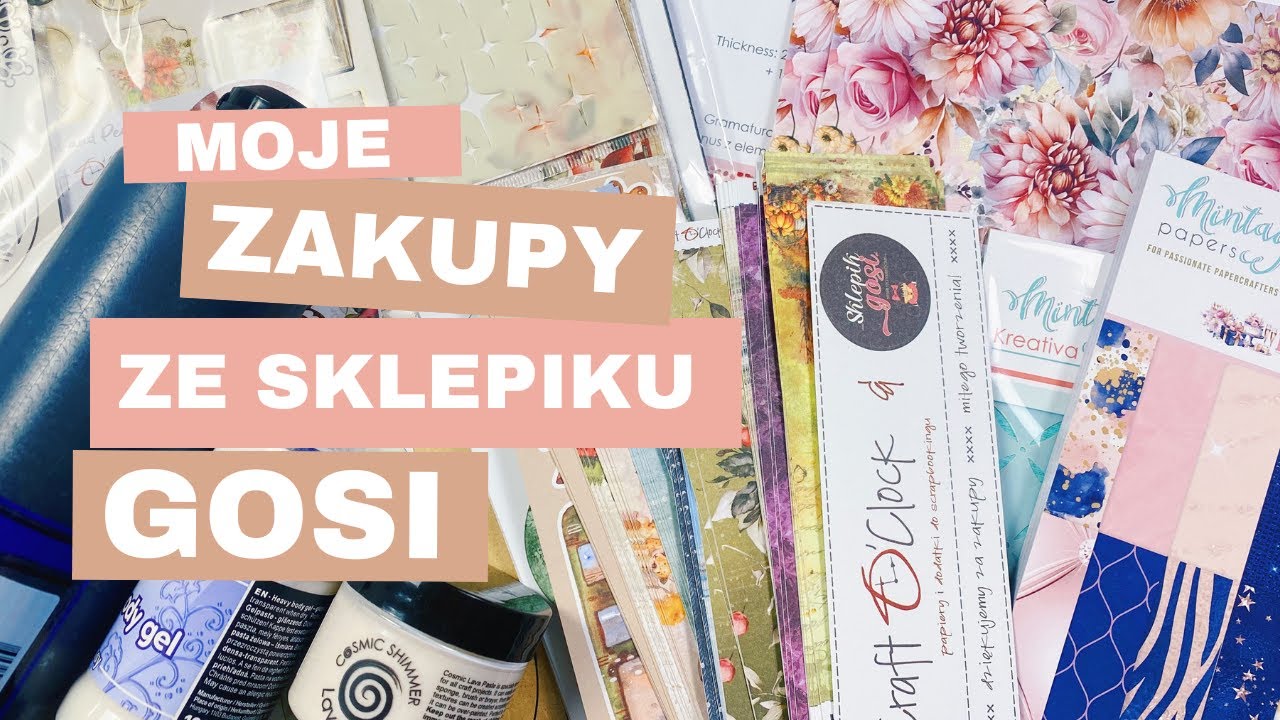 Piękna kolekcja Mintaya i kit na zimowe kartkowanie, czyli zakupy ze Sklepiku Gosi