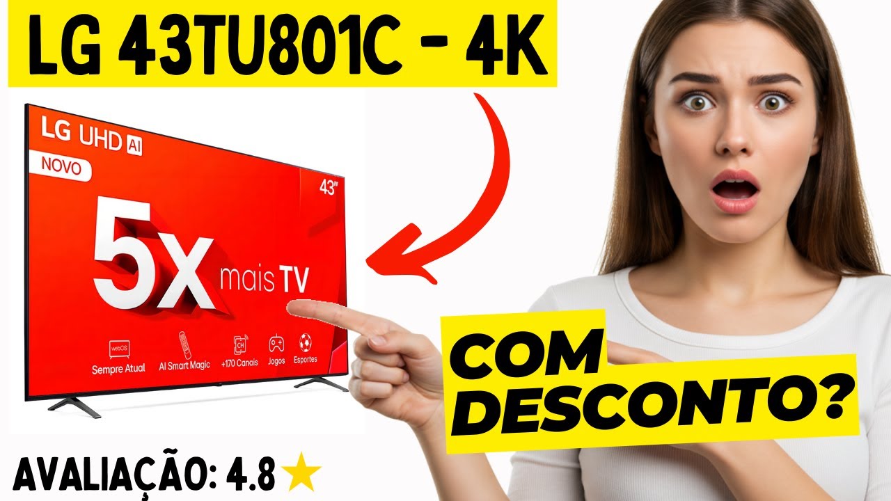 O SEGREDO da SMART TV LG 43TU801C A Qualidade 4K Que Cabe no Seu Bolso! PEGUE SEU DESCONTO