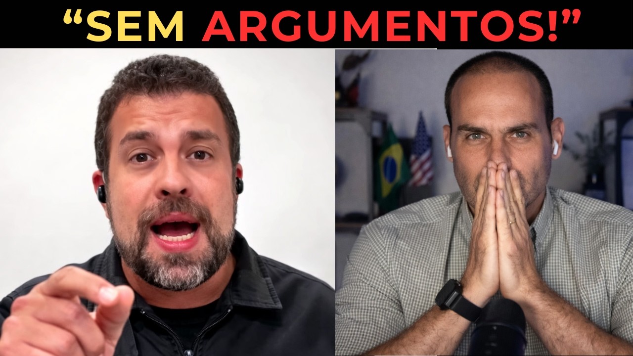 Vexame Histórico: Boulos desmonta Eduardo Bolsonaro AO VIVO. Direita arruinada