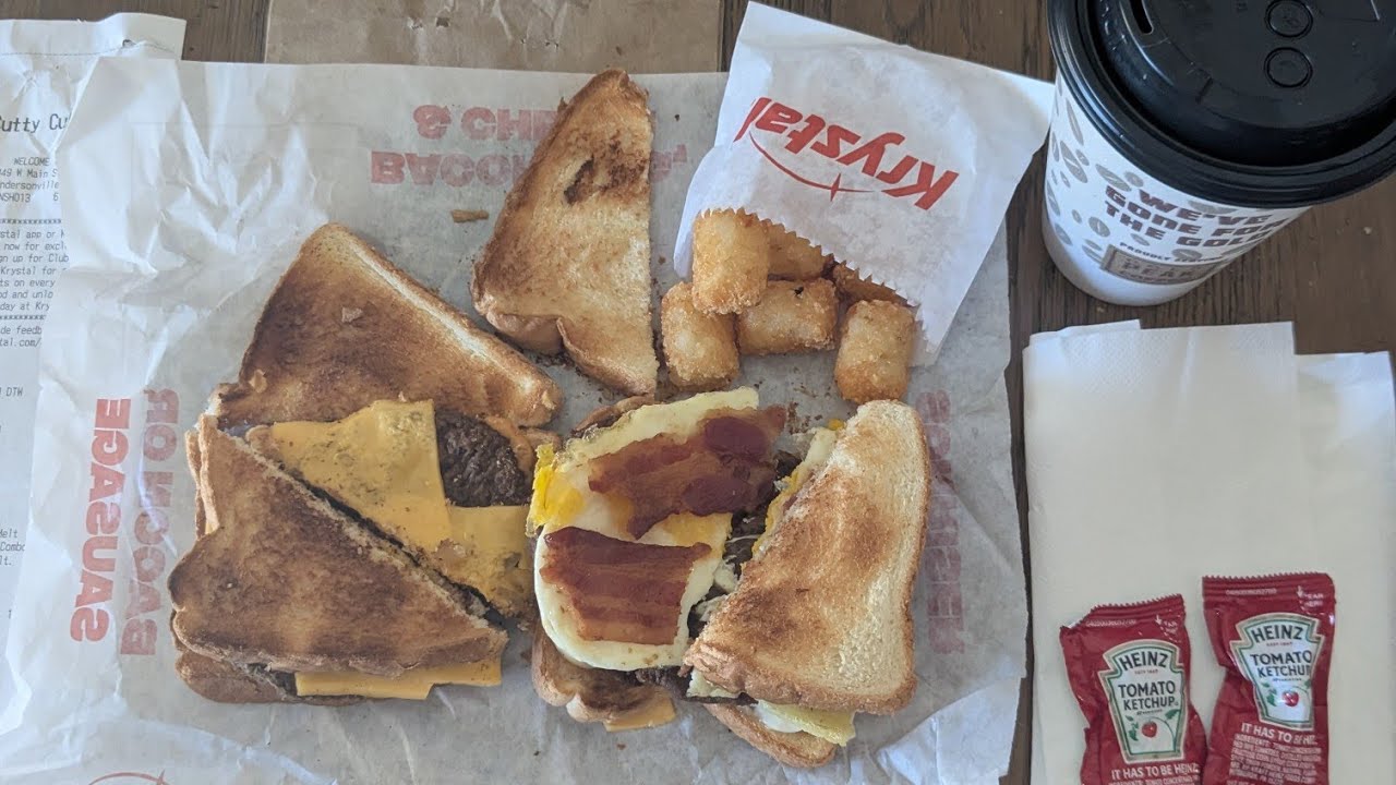 Cutty Eats: Krystal's Breakfast and Spicy Breakfast Patty Melts