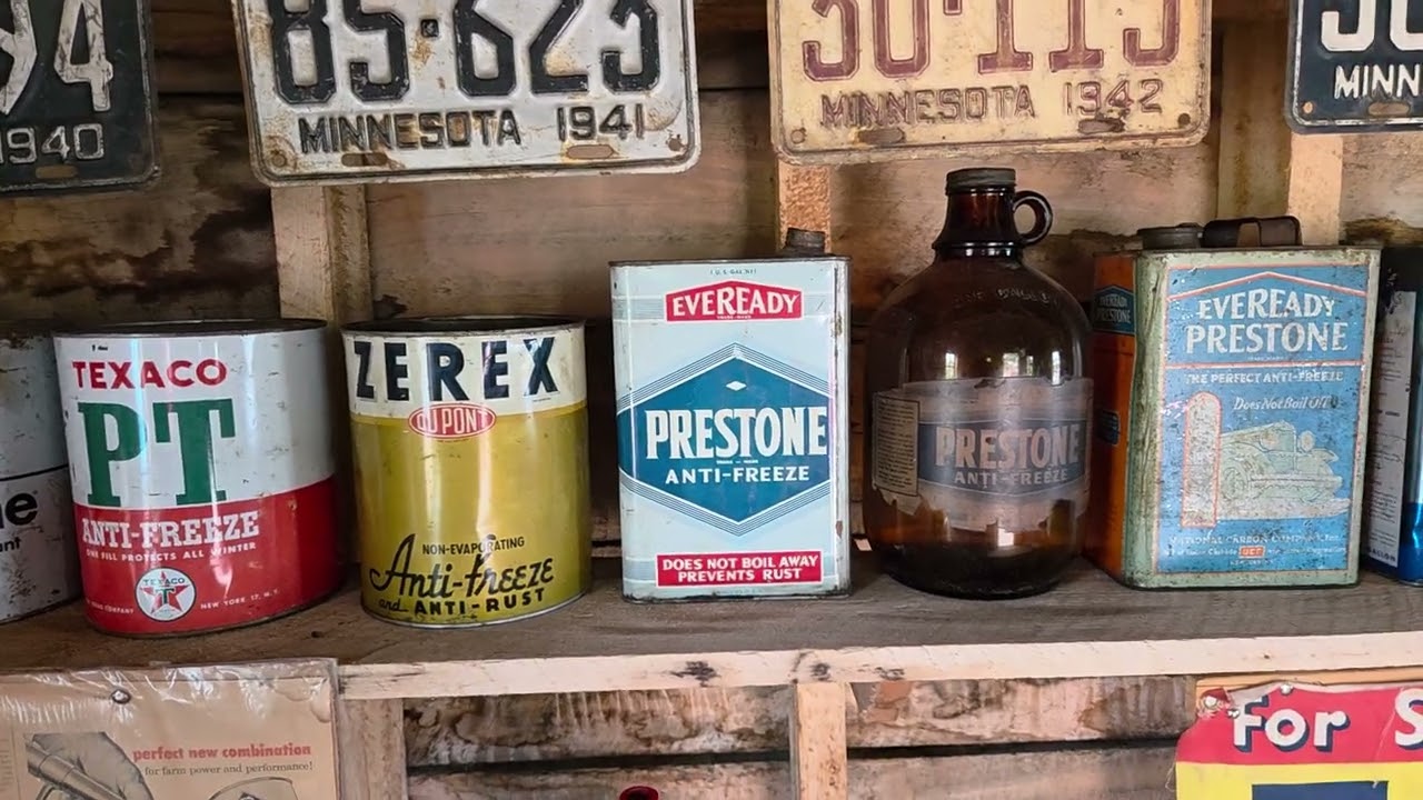 Assorted automotive products,  and memorabilia.  ( LeSueur).