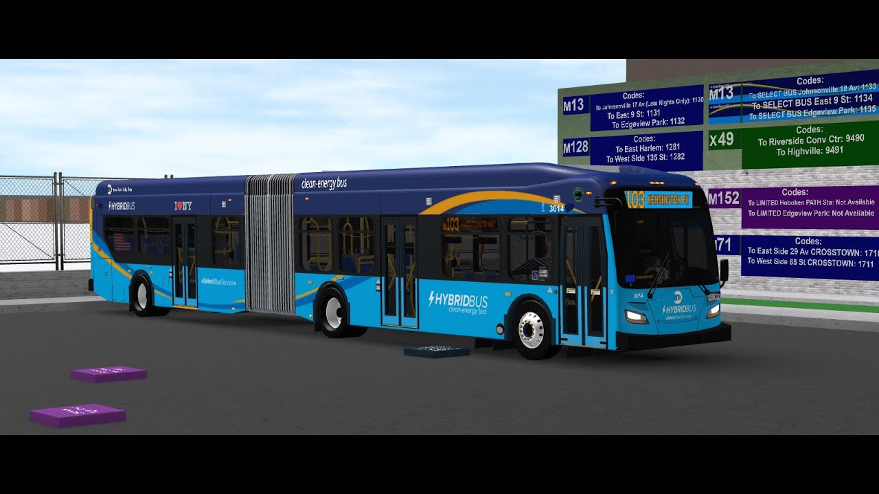 XDE40  M103  Select bus service operation from Edgevile Depot to kensington