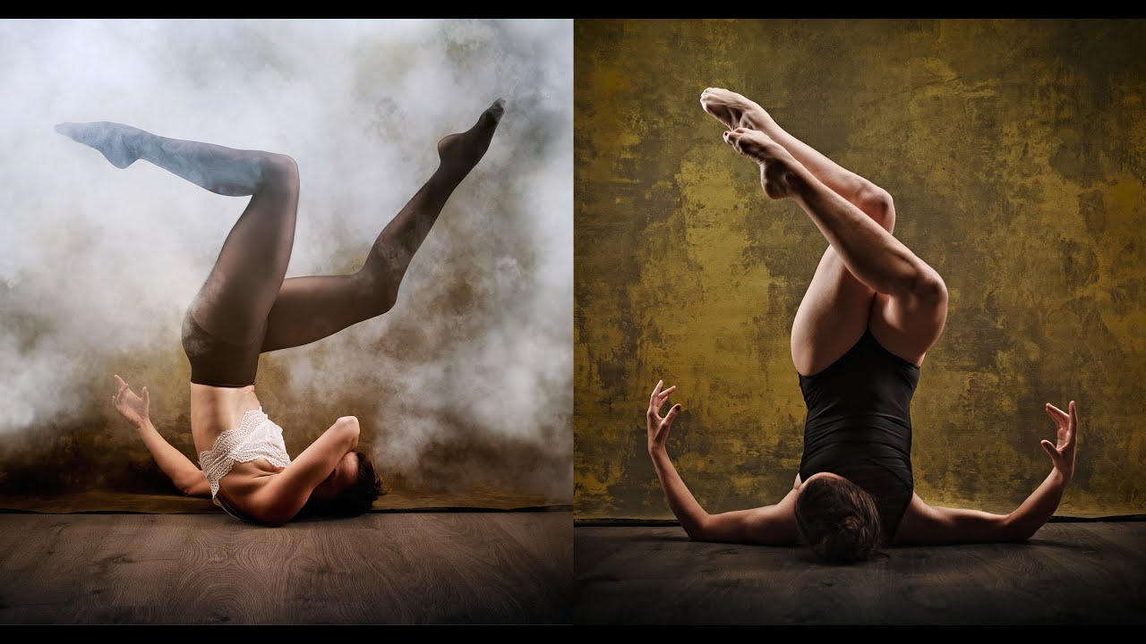 Behind the scenes dance portrait photoshoot