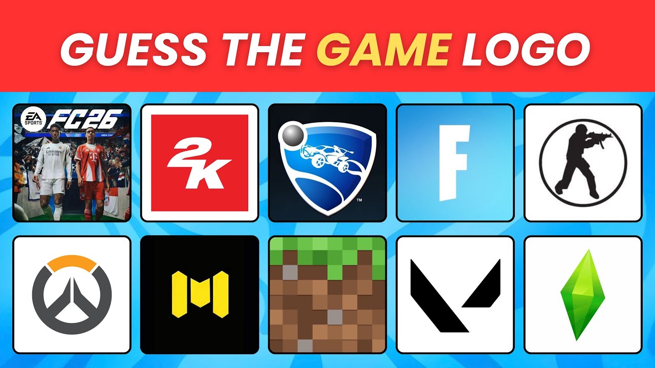 I challenge you that you are not a real gimmer! 😱 | Guess the game challenge through the logo