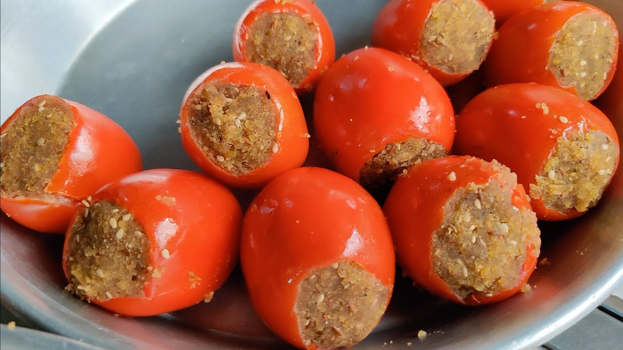 Stuffed Tomato Pattice | Most Unique Snack of Surat | Indian Street Food