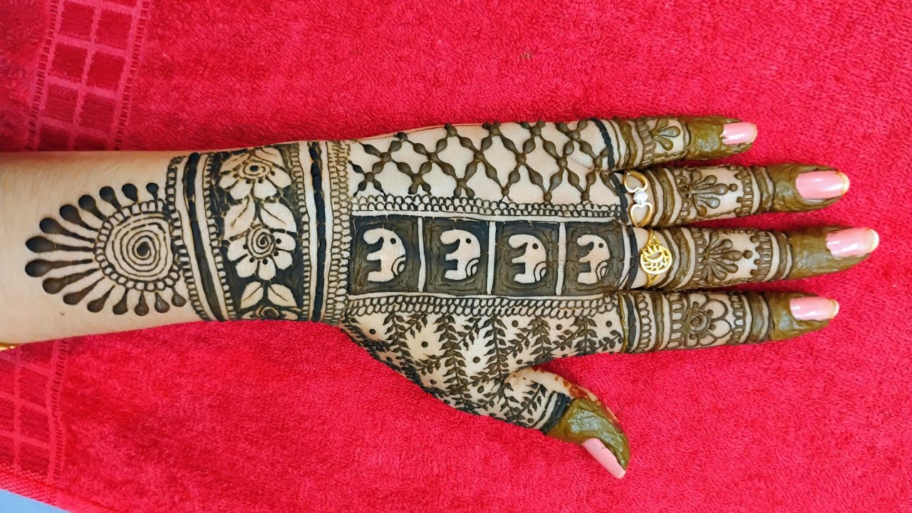 Bharwa Mehndi Design with Elephant || Simple Mehndi Design #Mehndi #Henna #Art of ShiPra