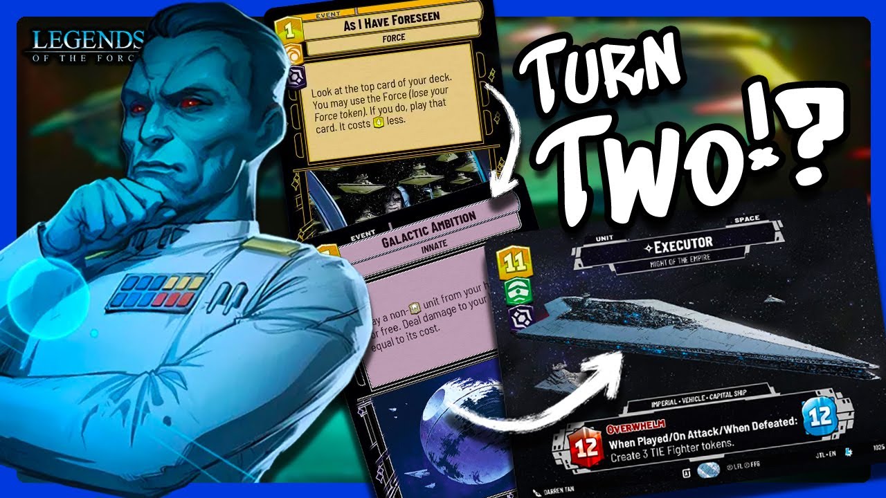 TURN 2 EXECUTOR!? Stronger than Expected! | Y/G Mystic Thrawn | Star Wars Unlimited Deck Profile