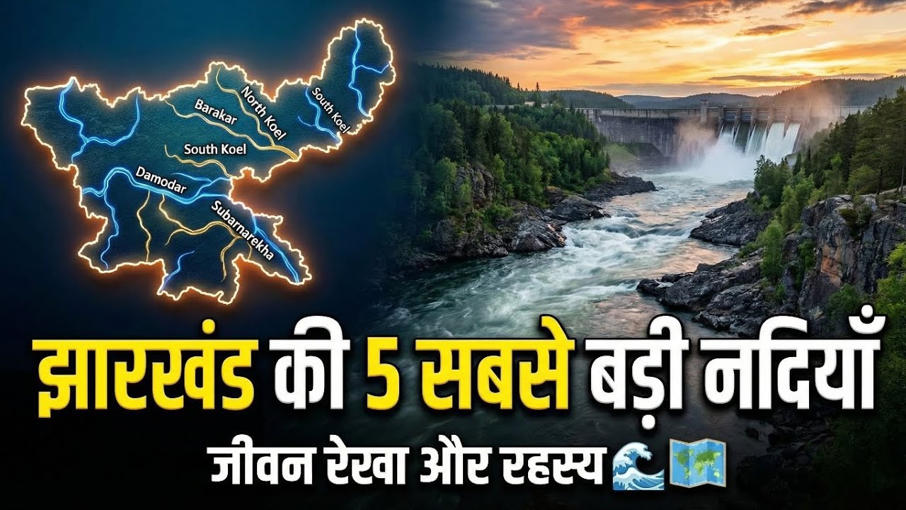 Top five rivers of jharkhand