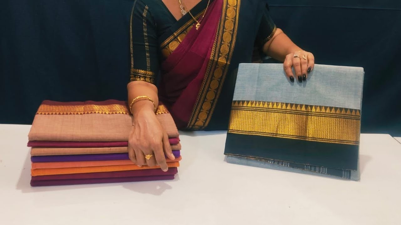 💕 chettinad cotton sarees 💕 with out blouse collection ❣️ in offer price 💐