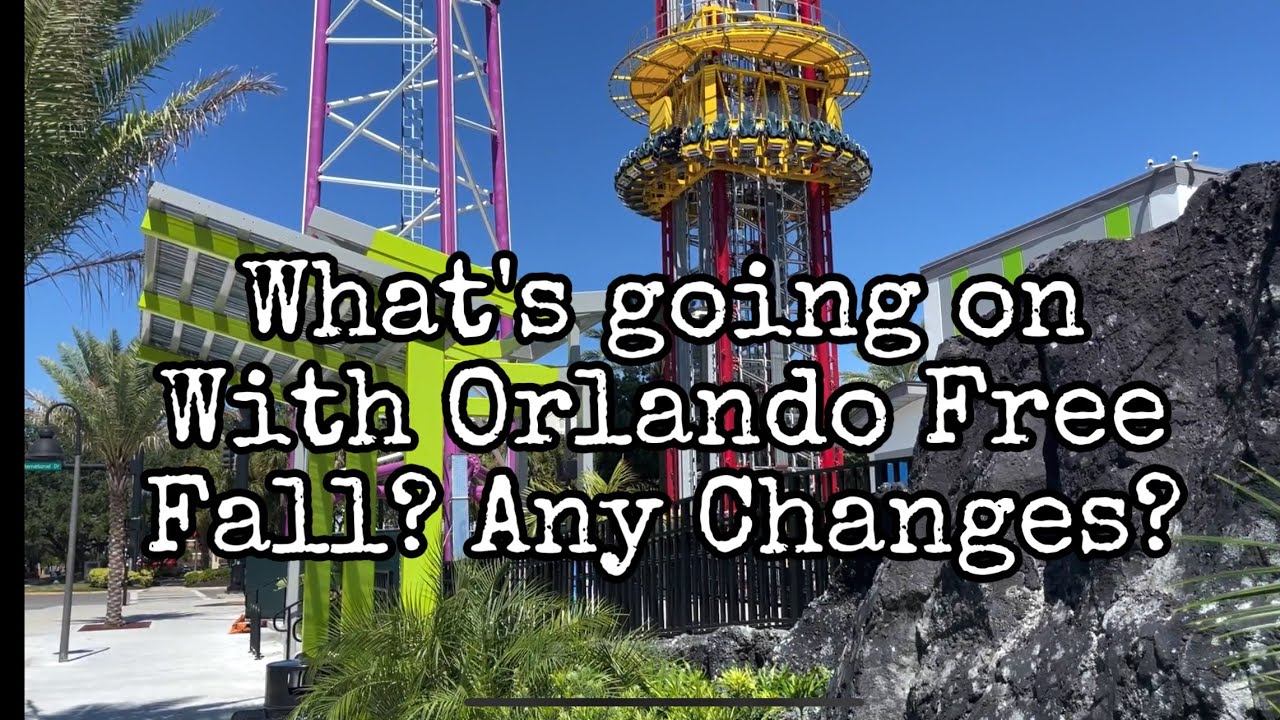 Orlando Free Fall Drop Tower August 2022 Update at Icon Park in Orlando Florida! Any changes?