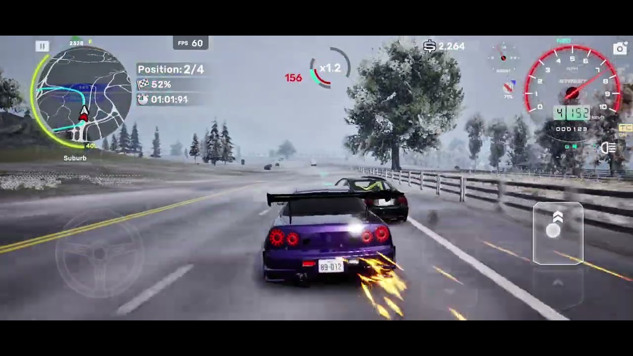 Playing Carx Street using the R34 Skyline #carxstreet 