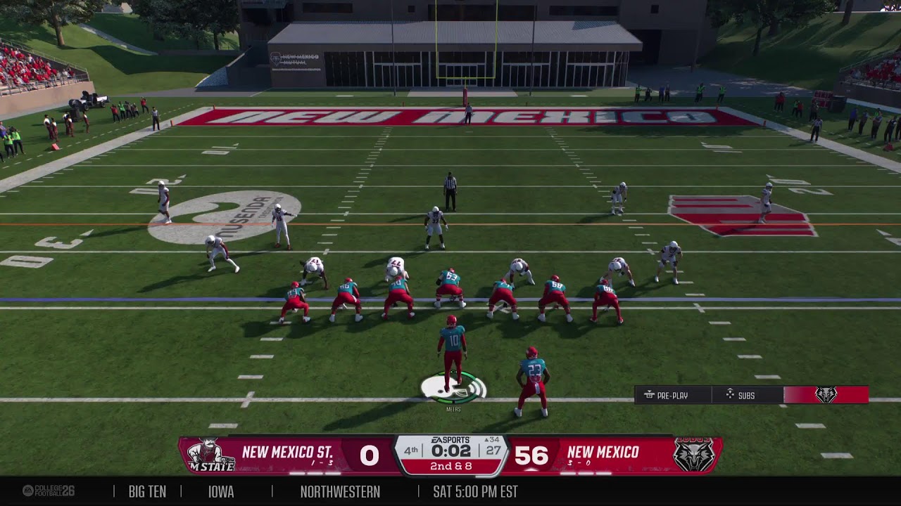 EA College Football 26 Dynasty 2029 Week 5 New Mexico vs New Mexico St