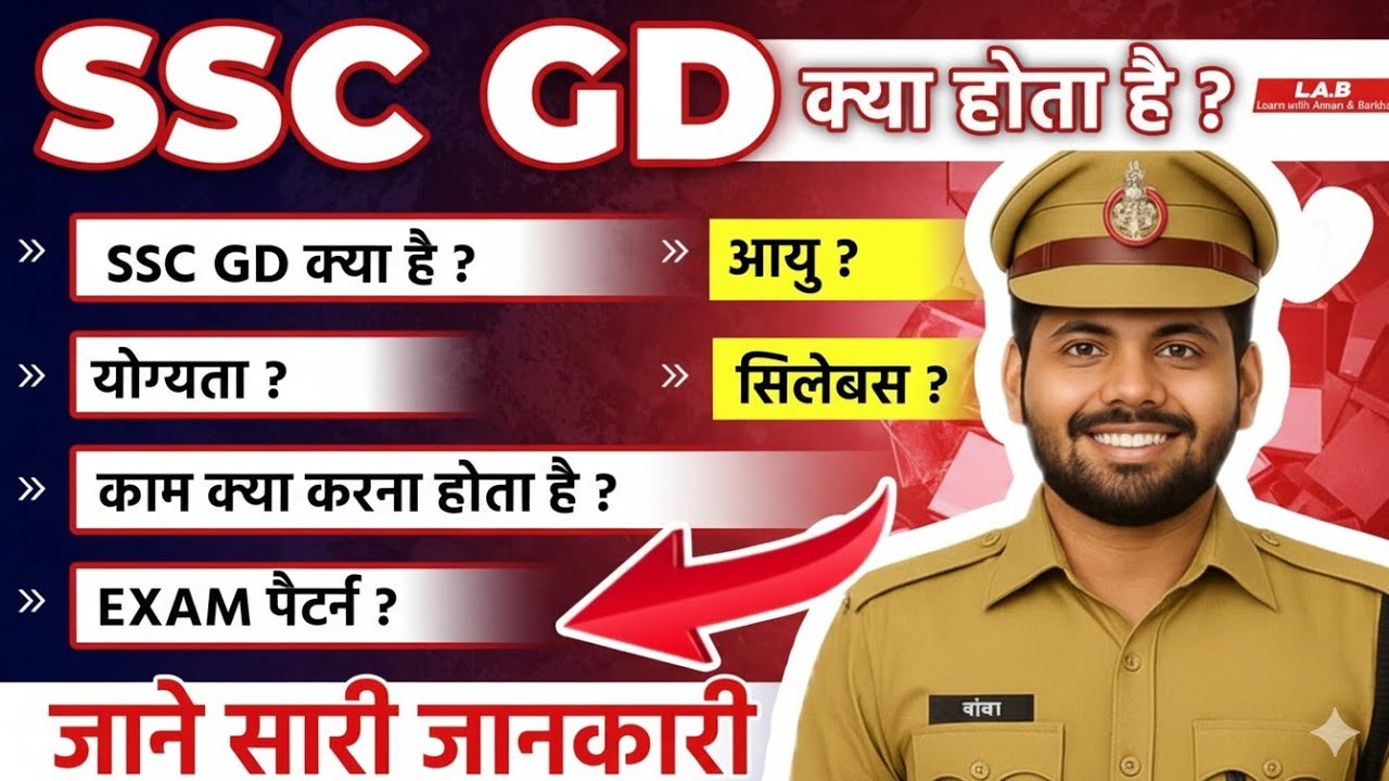SSC GD 2026 कब होगा क्या होता है जाने? *BEST BOOKS FOR SSC GD EXAM 2026 BY CHAKSHU*