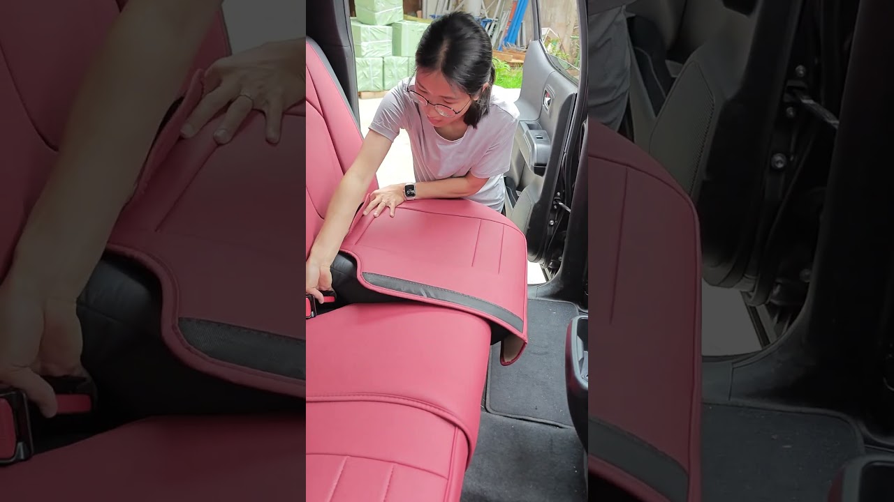 2. Installing Rear Car Seat Bottom Covers 4/4 (Flip Up Rear Seat)