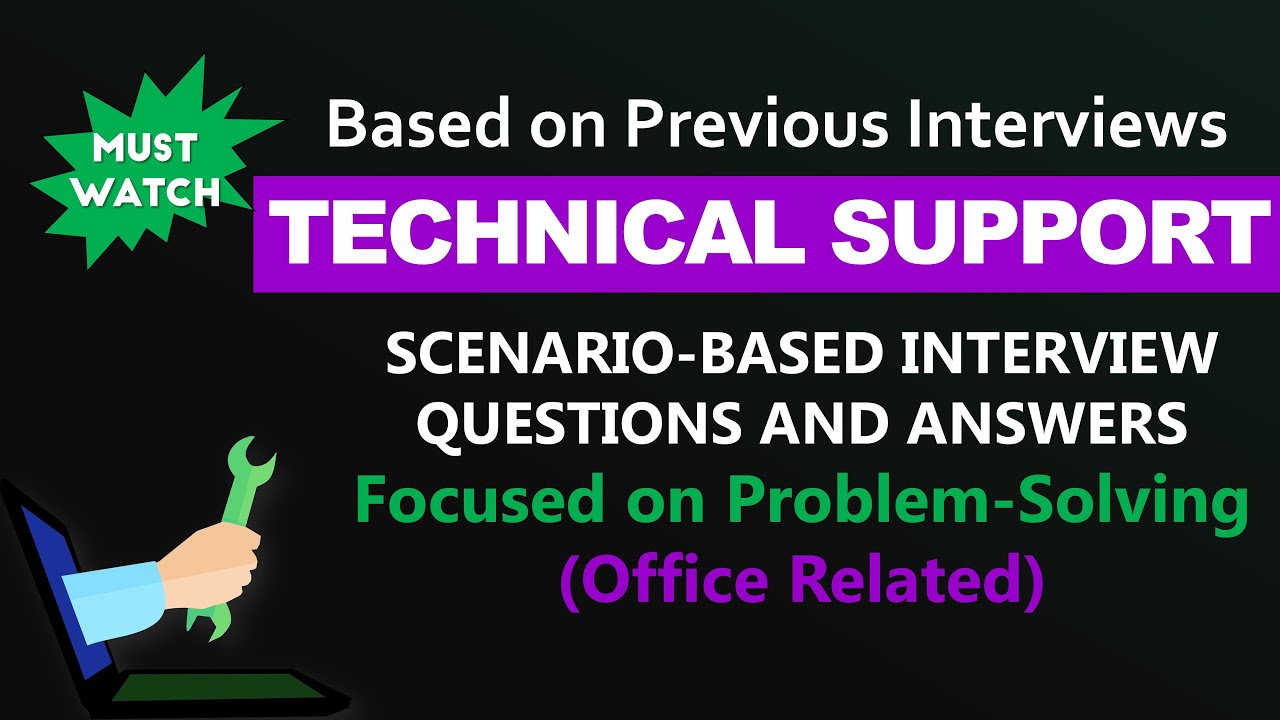 Technical Support Interview Questions and Answers (Scenarios)| Common Office Issues (Updated 2025)