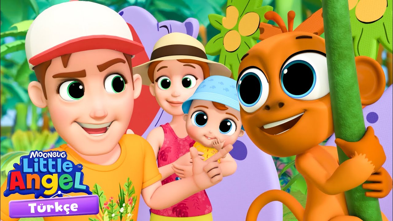 Aile Tatili 🦁 Eğlenceli ve &Ouml;ğretici &Ccedil;ocuk Şarkıları | Little Angel T&uuml;rk&ccedil;e