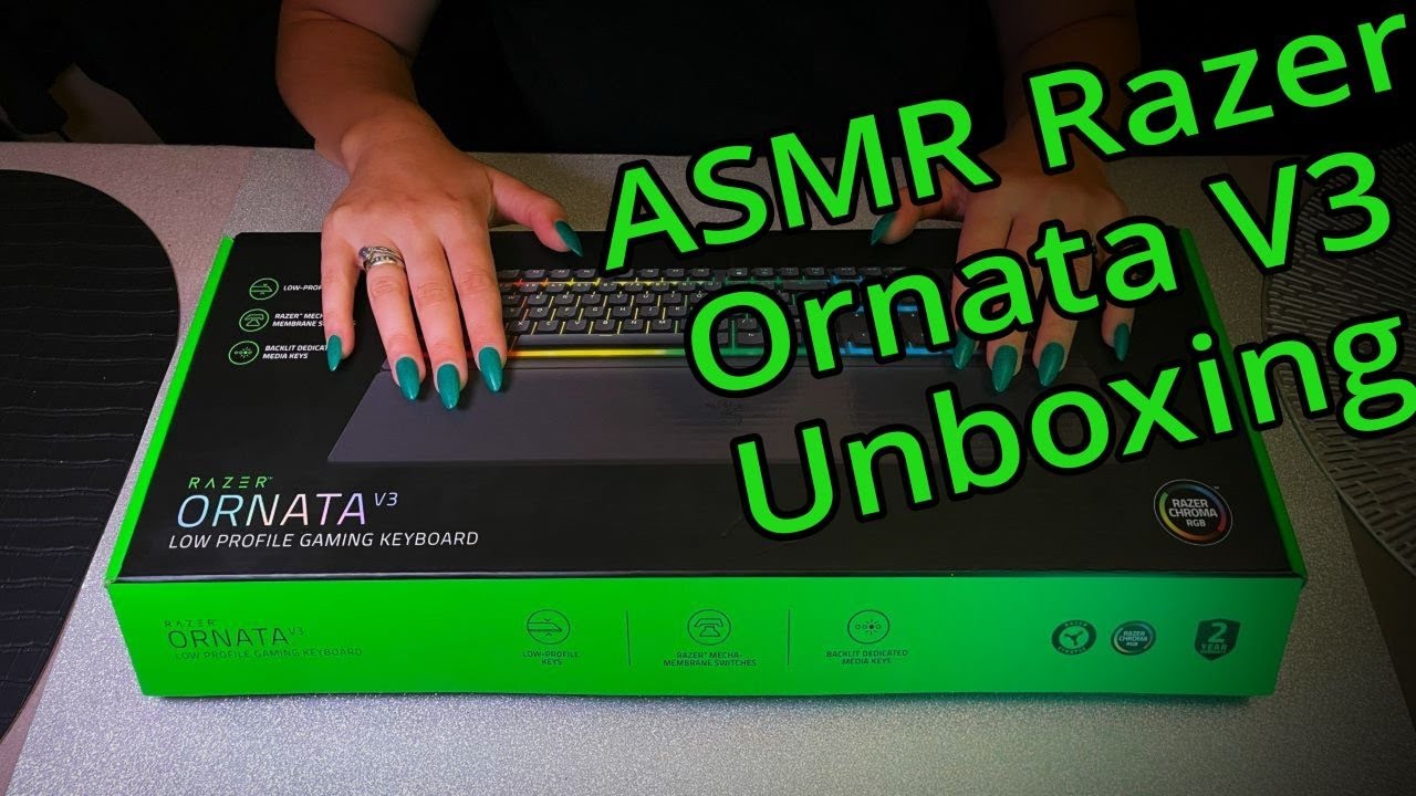BEST ASMR KEYBOARD EXPERIENCE With Razer Typing Tapping Scratching