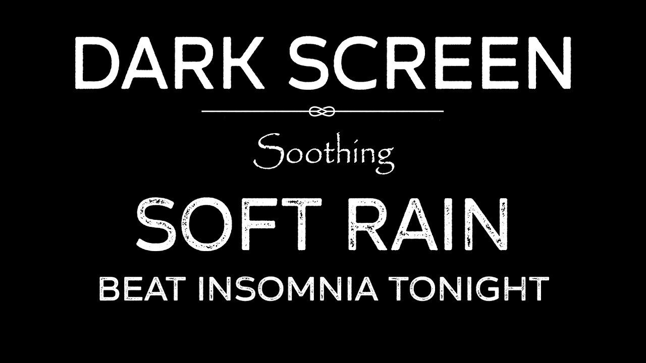 Cozy Rain Sounds for Deep Sleep | Fall Asleep in 3 Minutes | 3 Hour Black Screen