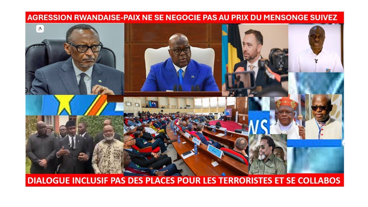 31/1/AGRESSION RWANDAISE-PAIX NE SE NEGOCIE PAS AU PRIX DU MENSONGE SUIVEZ,DIALOGUE INCLUSIF