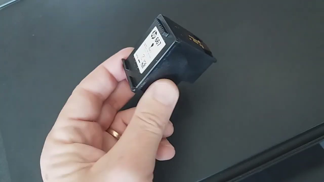 Cartucho HP 667 está cheio mas não sai tinta preta