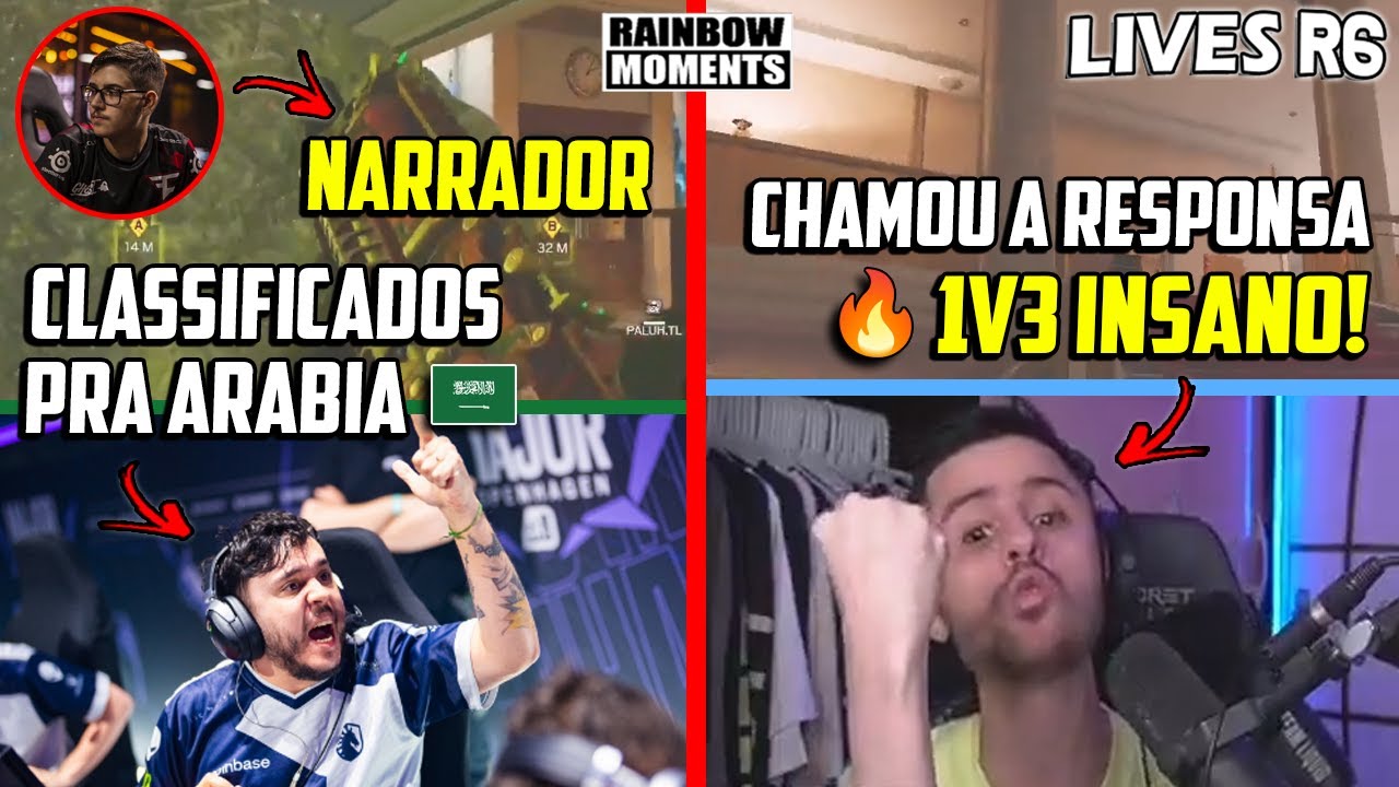 HANDY NARRANDO A CLASSIFICAÇÃO DA LIQUID, CLUTCH LINDO DO RAZAH - MELHORES MOMENTOS LIVES R6