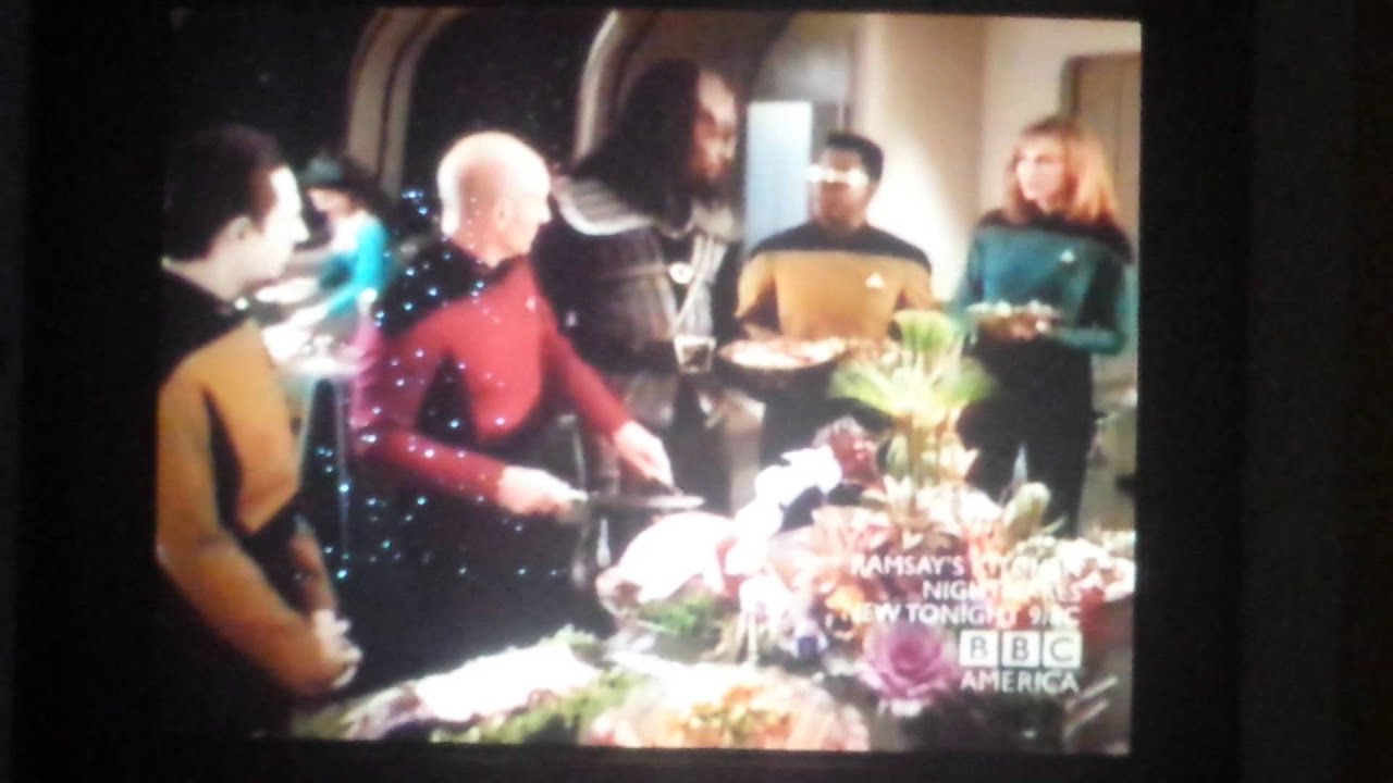 Klingon eating human food