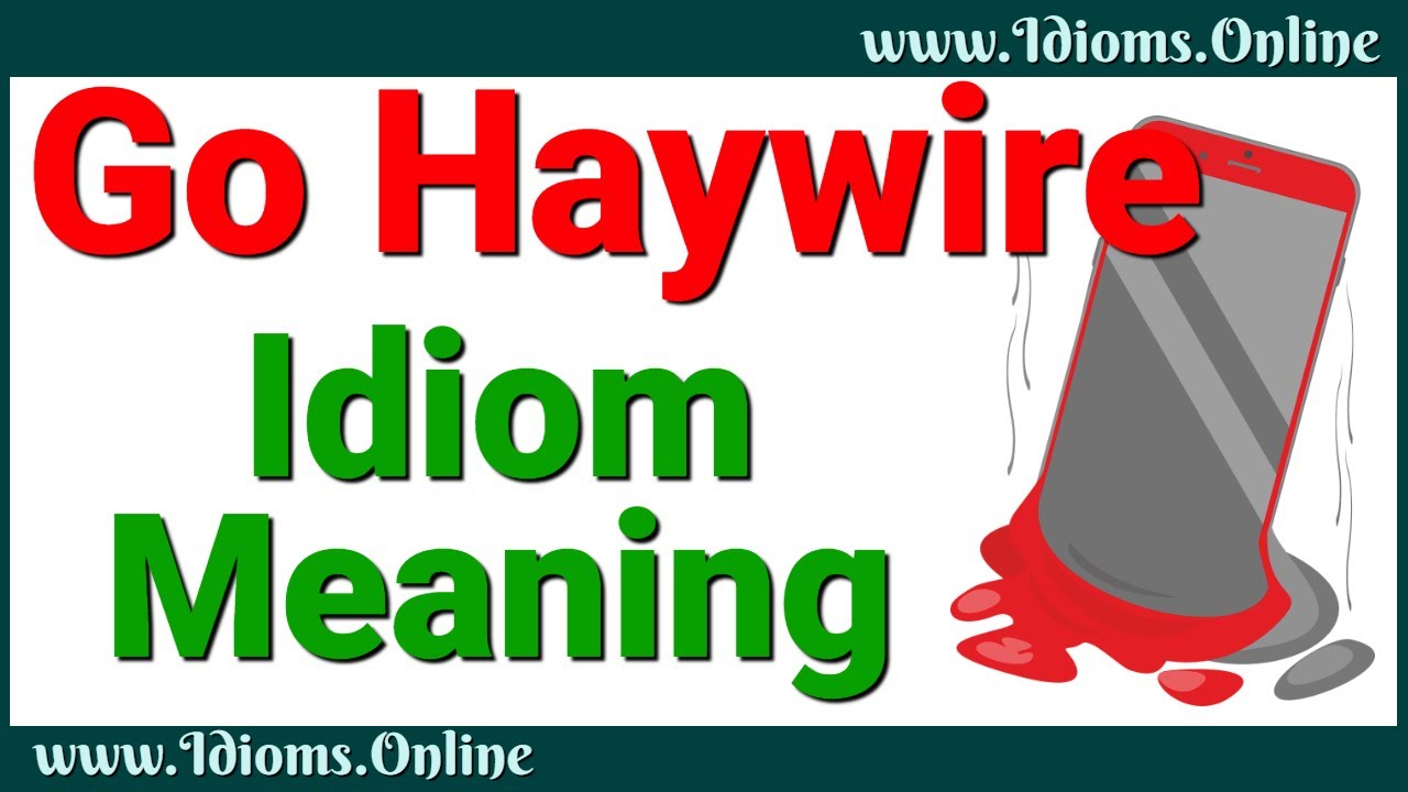 Go Haywire Meaning | English Idioms