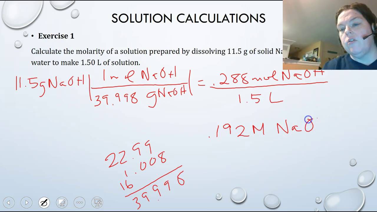 Solution Stoichiometry Lecture 1B