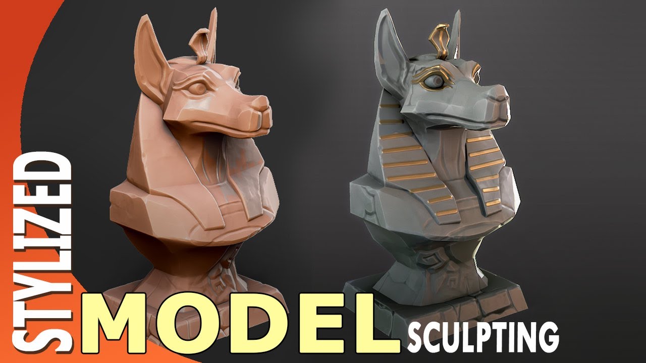 Modeling and Sculpting Stylized Anubis Bust