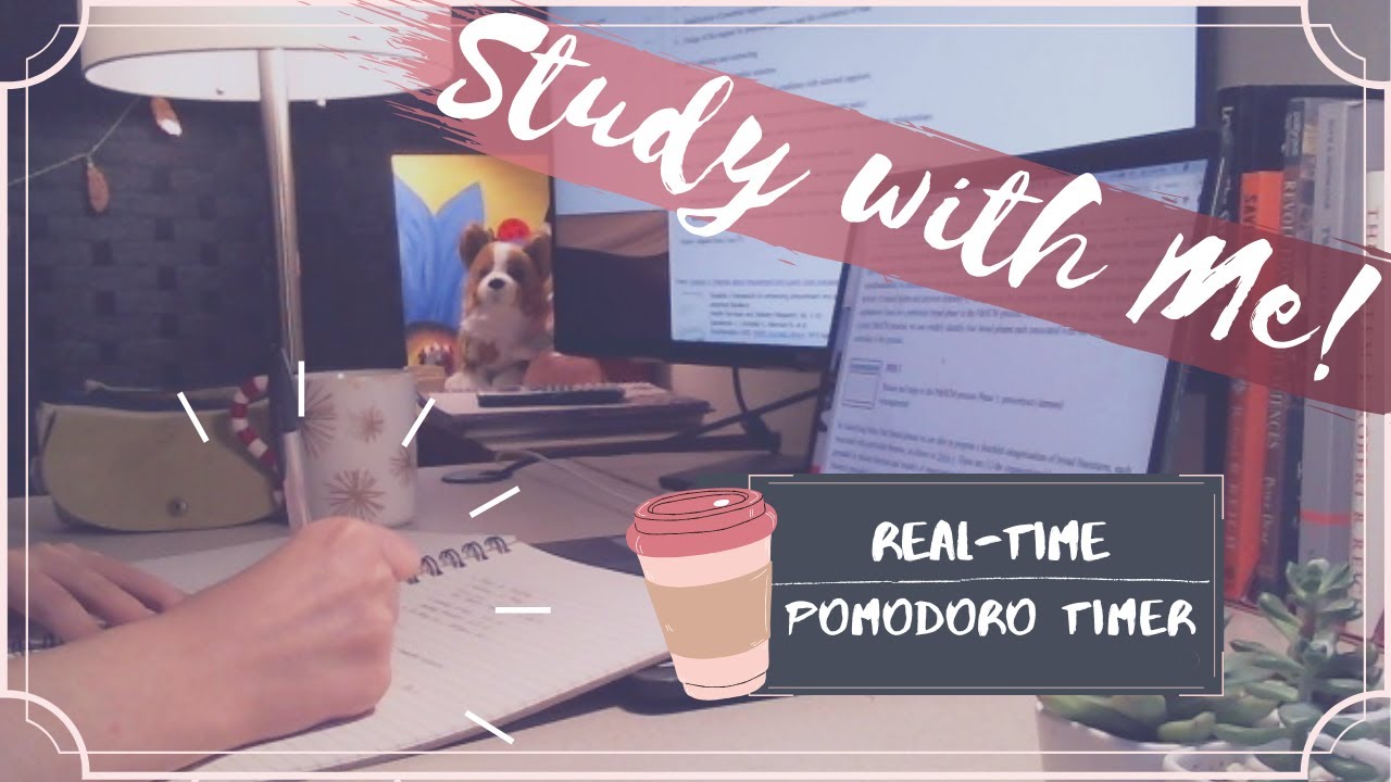 Study with Me - 5 Hours Real Time Pomodoro Study Session [Live]